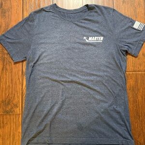 Marten Transport Trucking T Shirt - Men’s L. Dark Blue. Used in good condition